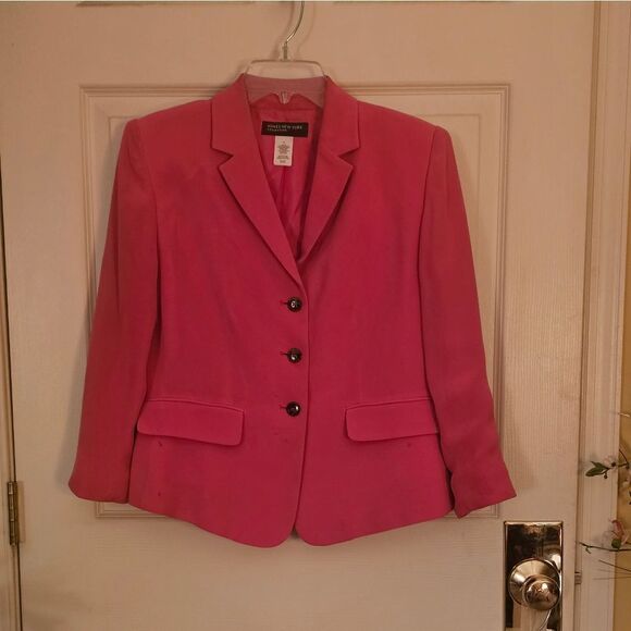 JONES NEW YORK FUSCHIA BLAZER - Picture 1 of 4